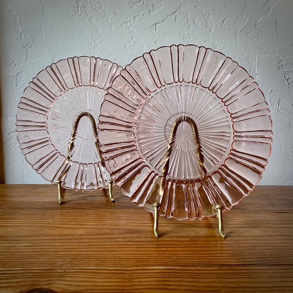 Set of 2 - Anchor Hocking -- Old Café Plates - Picture 4 of 14